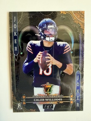 2024 Wild Card 7 Card Studs Jokers Wild Caleb Williams Rookie Card — 1/1