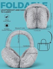 Ear Muffs Winter Women Men Soft Earmuffs Cute Ear Covers Cold Weather Fluffy Ear
