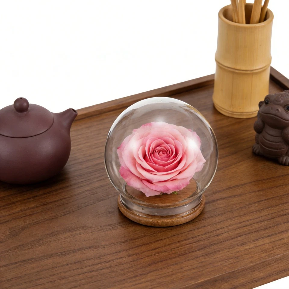 2 Pcs Pflanzenglocke Aus Klarem Glas Weihnachtsschneeflockenkuppel - Bild 3 von 4