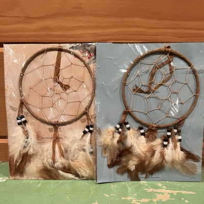 #ad #ad Dream Catchers Lakota Sioux Tribe Pair Woven Feathers Mobile Wall Hanging New $14.00