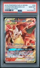 2019 POKEMON SUN & MOON COSMIC ECLIPSE #22 CHARIZARD & BRAIXEN GX PSA 10