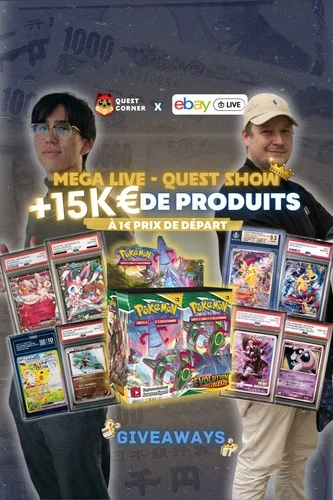 👑 +15K€ d'items Pokémon | 1€ PDD 🔥 | MEGA QUEST SHOW