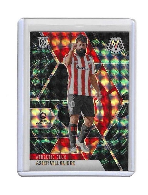 2020-21 Panini Mosaic La Liga Mosaic Genesis Prizm Asier Villalibre #33 RC
