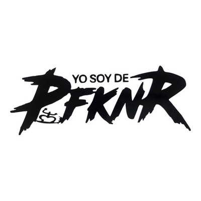 Yo soy de P fkn R with Boricua Coqui Vinyl Decal Puerto Rico Auto Sticker Black