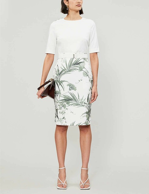 ted baker cream dress