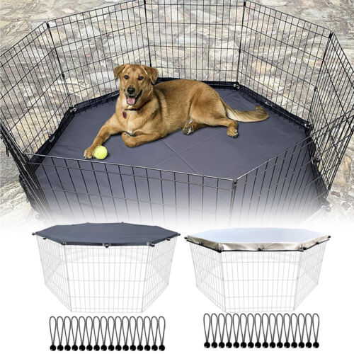Puppy Playpen Cover Sun Rain Proof Cover Playpen Cover Fits 8 Panels Dog Pen