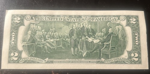 $2 Fancy Serial Number Trailing Birthday Year Note 1966 G29131966A Series 2017A - Picture 3 of 3