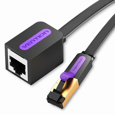 Cat7 Ethernet Extension Cable 16ft, 10Gbps, RJ45 Shielded, Male to Female