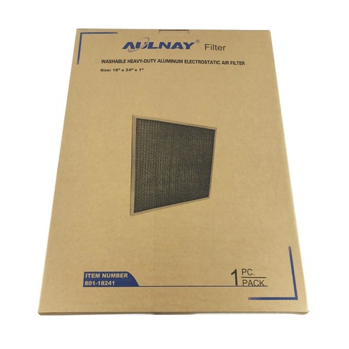 Aluminum Electrostatic Air Filter (18" x 24" x 1"), Furnace Central AC