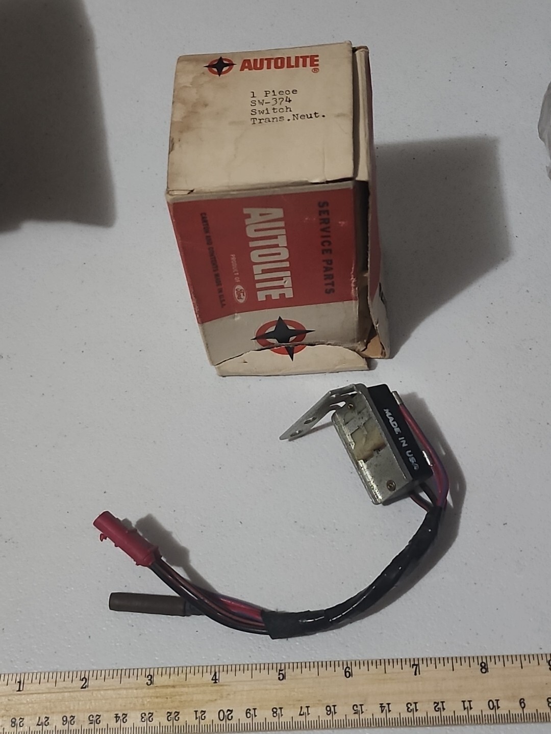 NOS 1956-59 FORD LINCOLN 1957 MERCURY NEUTRAL SAFTEY SWITCH SW-374 AUTOLITE 