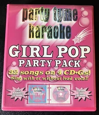 Party Tyme Karaoke Girl Pop 1-4 Party Pack (32 Songs) - 4 CD +G Box Set!