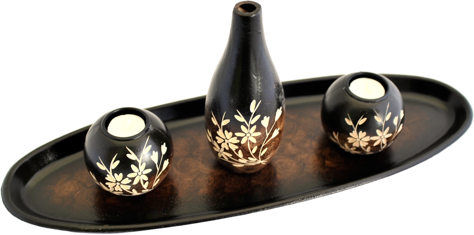 NEW Decorative Candle Holder Centrepiece with BONUS 50 Tealight Candles