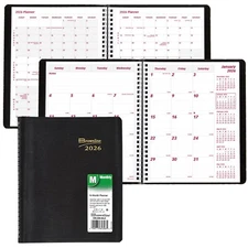 2026 Brownline CB1200.BLK Monthly Planner, 8-7/8 x 7-1/8"