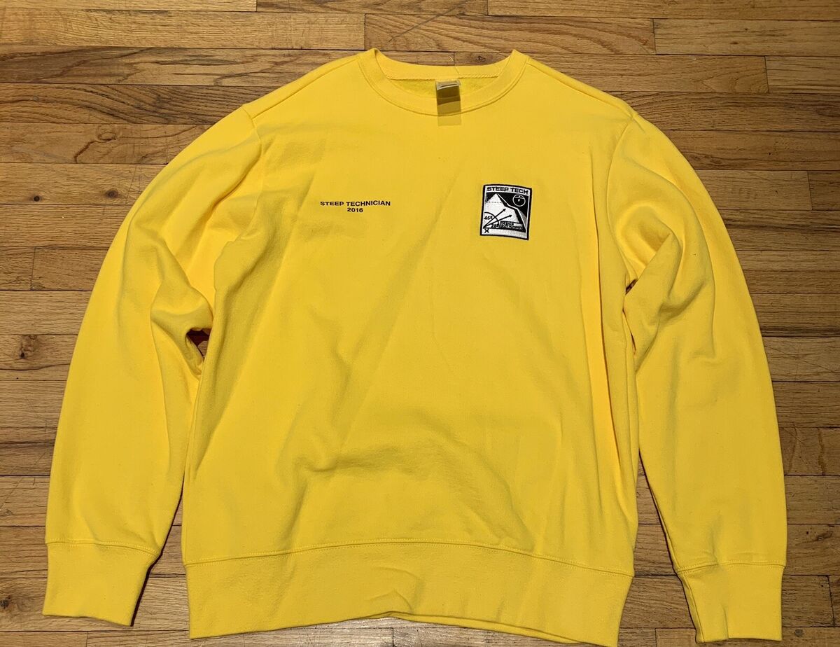 Supreme The North Face Steep Tech Crewneck Yellow Medium Supreme The North Face Steep Tech Crewneck Yellow Medium