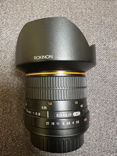 Lente Rokinon 14 mm f2,8 ED AS IF UMC para Canon EF - Imagen 1 de 5