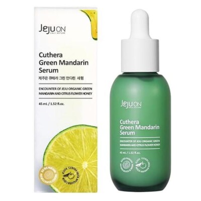 JeJuon-Cuthera Green Mandarin Korean Serum 1.52 Fl Oz - Skin Calming, Vitamin
