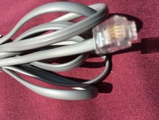 6ft Phone Line Cord Cable Wire- RJ11 -Modem/Fax/Phone to Wall - Silver