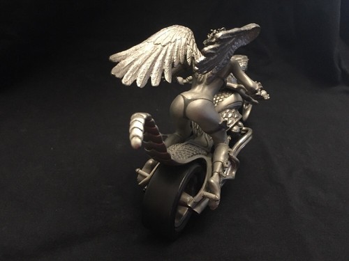 Julie Bell And Franklin Mint Pewter Desire Thunder Figurine Very Rare!!! - Picture 2 of 6