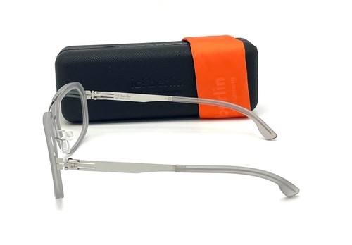IC BERLIN OWEN Rough Sky Matte Gray / Clear 53mm Eyeglasses - 第 3/4 張圖片