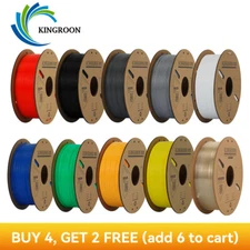 【Buy 6 Pay 4】Kingroon 1KG PLA PETG Silk Matte 1.75 mm 3D Printer Filament Bundle