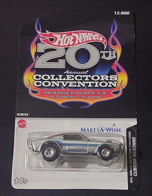 ミニカー Hot Wheels 20th Convention 2006 Mustang 2006 Hot Wheels 20th Collectors Convention CUSTOM MUSTANG Limited