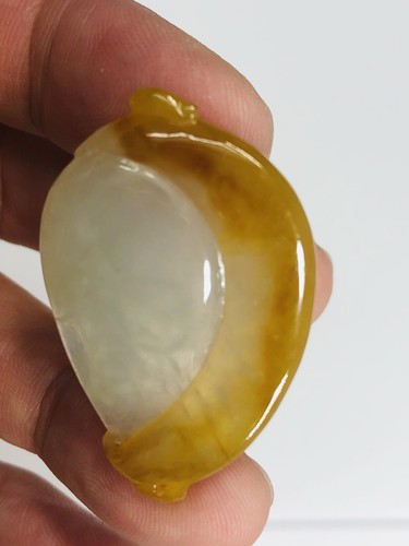 GIA Certificate Untreated Jadeite Jade Monkey Hold Peach Pendant - Picture 13 of 15