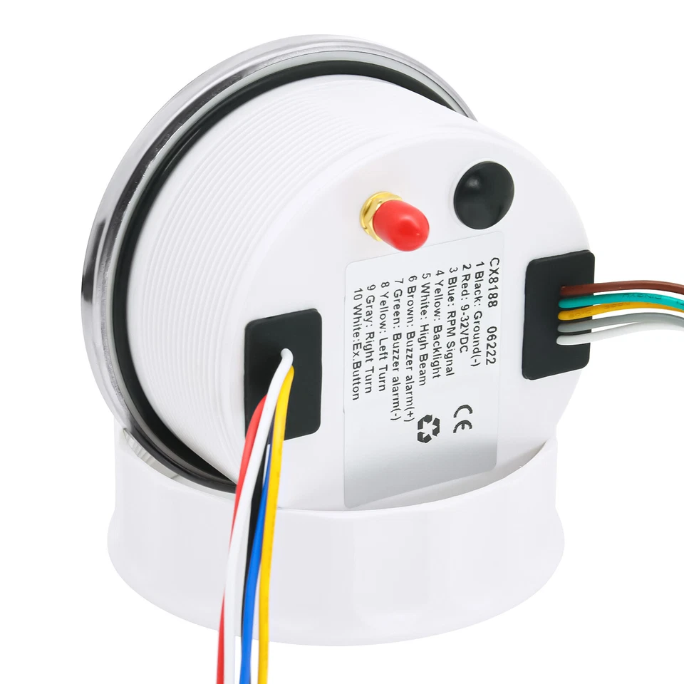 110mm White GPS Speedometer 160MPH with Tachometer Gauge for Boat Car Truck ATV - Image 4 of 4
