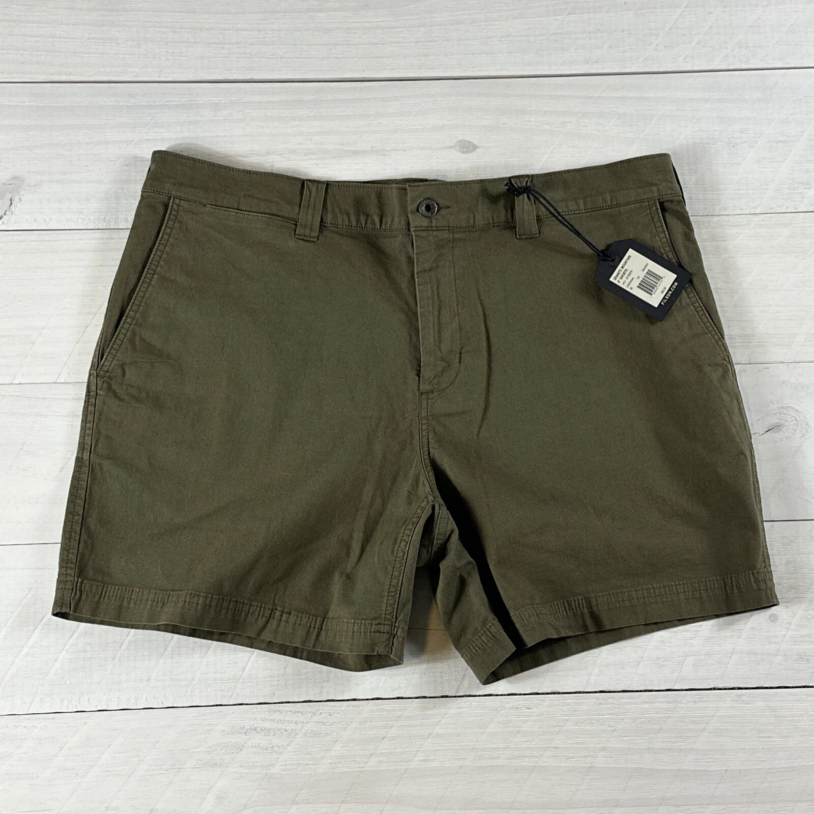 Filson Granite Mountain 6" Shorts Men's Size 38 20190979 Light Olive Brown