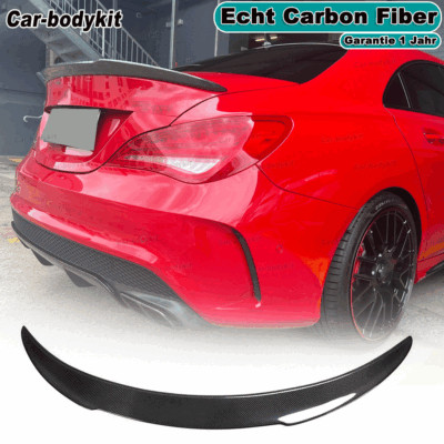 Carbon Fiber Spoiler Rear Spoiler Wing Lip Rear Lip For Mercedes CLA C117 2013-19
