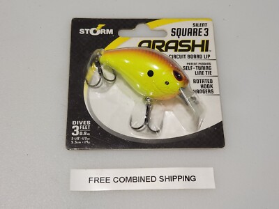 Storm Arashi Silent Square 3 Crankbait Hot Chartreuse Shad New in Package