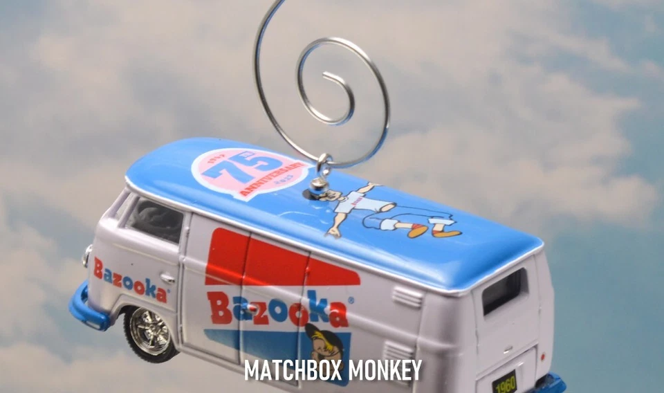 Bazooka Burbuja Goma Blanco Volkswagen VW Panel Van Navidad Adorno Entrega Foto 3 de 4