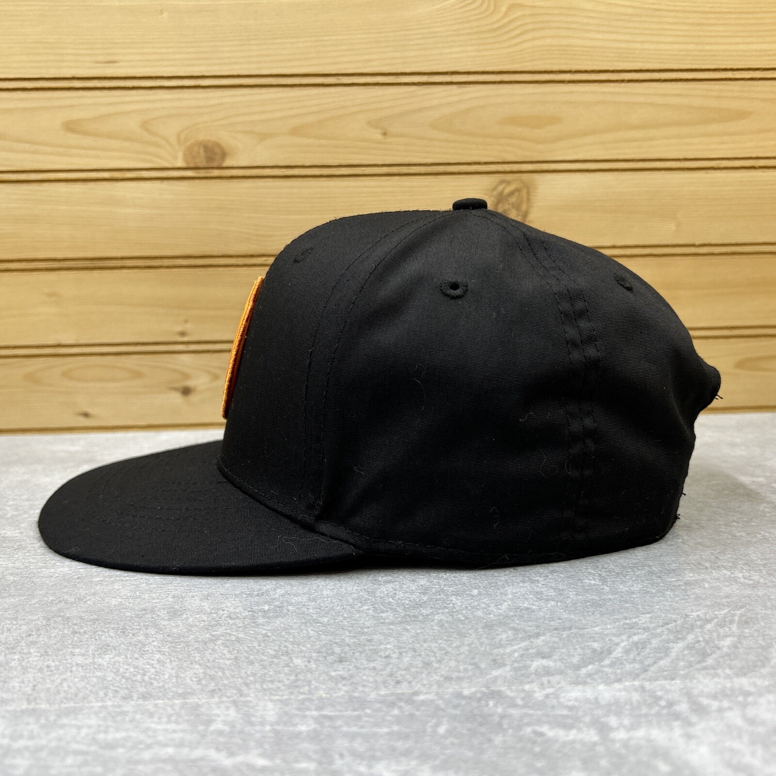 PUMPKIN Puffy Patch Hat Ball Cap SNAPBACK Black S… - image 4
