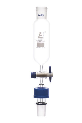 100ml Dropping Funnel - Screw Thread, Socket Size 24/29,PTFE Stopcock-Eisco Labs