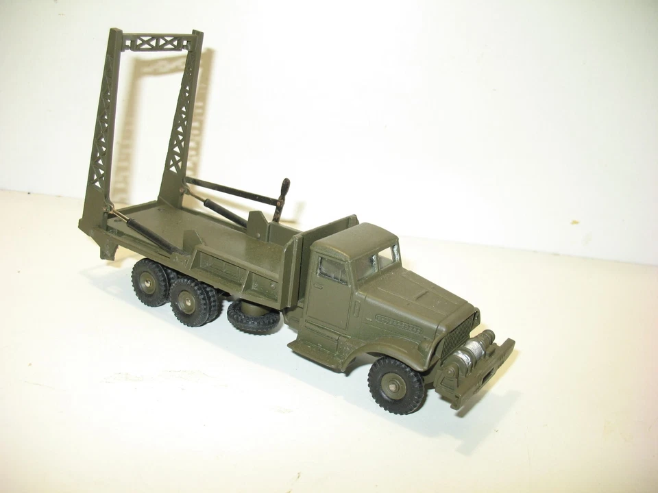 DINKY TOYS, Camión BROCKWAY N2, Chasis Con Un Plot Modelo Marrón Militar M - Imagen 2 de 4