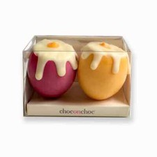Novelty Handmade Milk and White Chocolate Drippy Eggs 495g SHORTDATED CHEAP