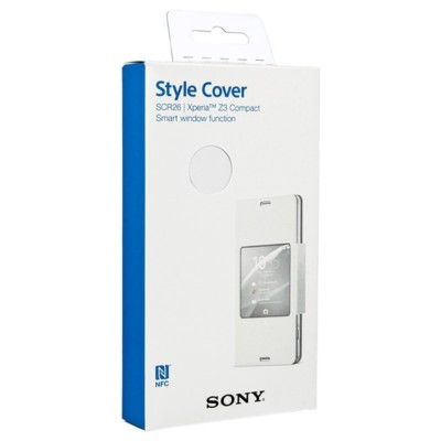GENUINE SONY XPERIA Z3 COMPACT SCR26 STYLE COVER WINDOW VIEW CASE