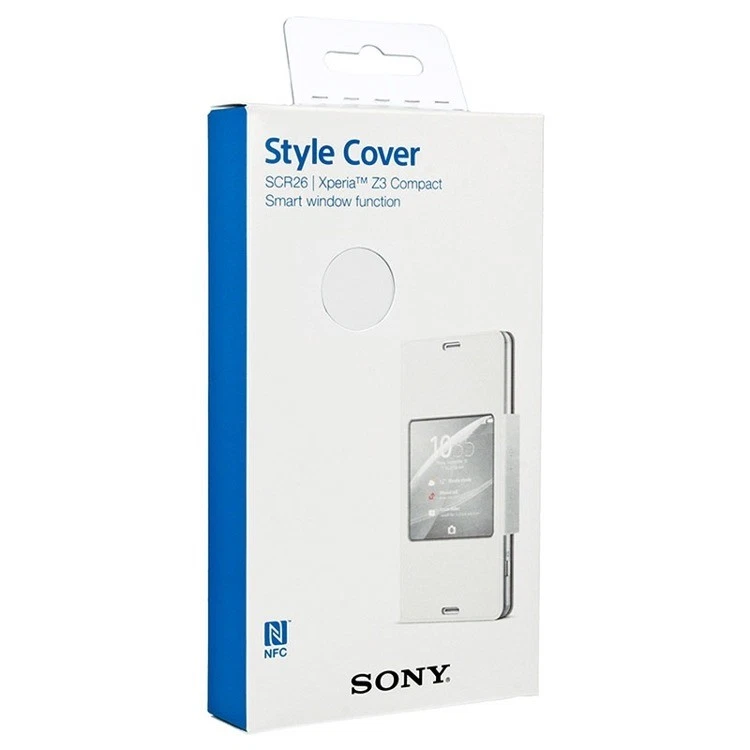 FUNDA ORIGINAL SONY XPERIA Z3 COMPACTA ESTILO SCR26 ESTILO VENTANA | BLANCA Foto 4 de 4