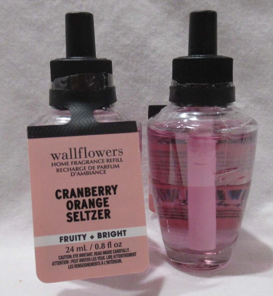 Lote de 5 bombillas de flores de pared White Barn Bath & Body Works SELTZER naranja arándano Foto 2 de 4