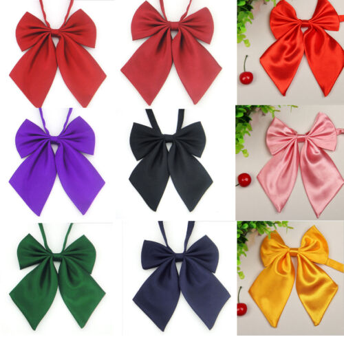 Womens Ladies Girls Fashion Style Bow Knot Neck Tie Cravat Casual Party Banque} - Picture 1 of 22