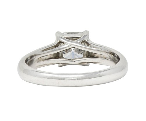 1999 Tiffany & Co. Lucida 1,12 ctw Diamant Platin Vintage Verlobungsring - Bild 6 von 15