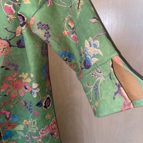 Floral Kimono M Shacket Lauren Hanson Shacket Asian 70s Retro Midi #mch - Picture 2 of 9