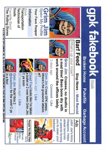 GARBAGE PAIL KIDS 2011 FLASHBACK SERIES 2 PICK-A-CARD YELLOW BASE STICKERS TOPPS - Picture 81 of 321