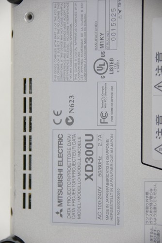 Mitsubishi Electric XD300U Home Theater ColorView Projector Kit With Remote And - Picture 9 of 9