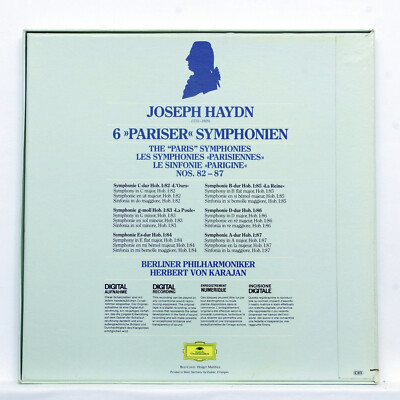 KARAJAN - HAYDN the 6 paris symphonies - DGG 3xLPs box NM | eBay