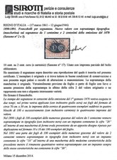 1890/91 - cent.10 su 2 "Segnatasse" - Rara varietà certificata Sirotti 
