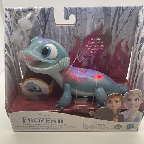 Disney Frozen 2 Bruni Salamander Fire Spirit's Snowy Snack Toy NEW Works! - Picture 11 of 12