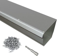 35 Pack Stainless Steel Micro Mesh Gutter Guard for 4", 5", 6" Gutter System, Un