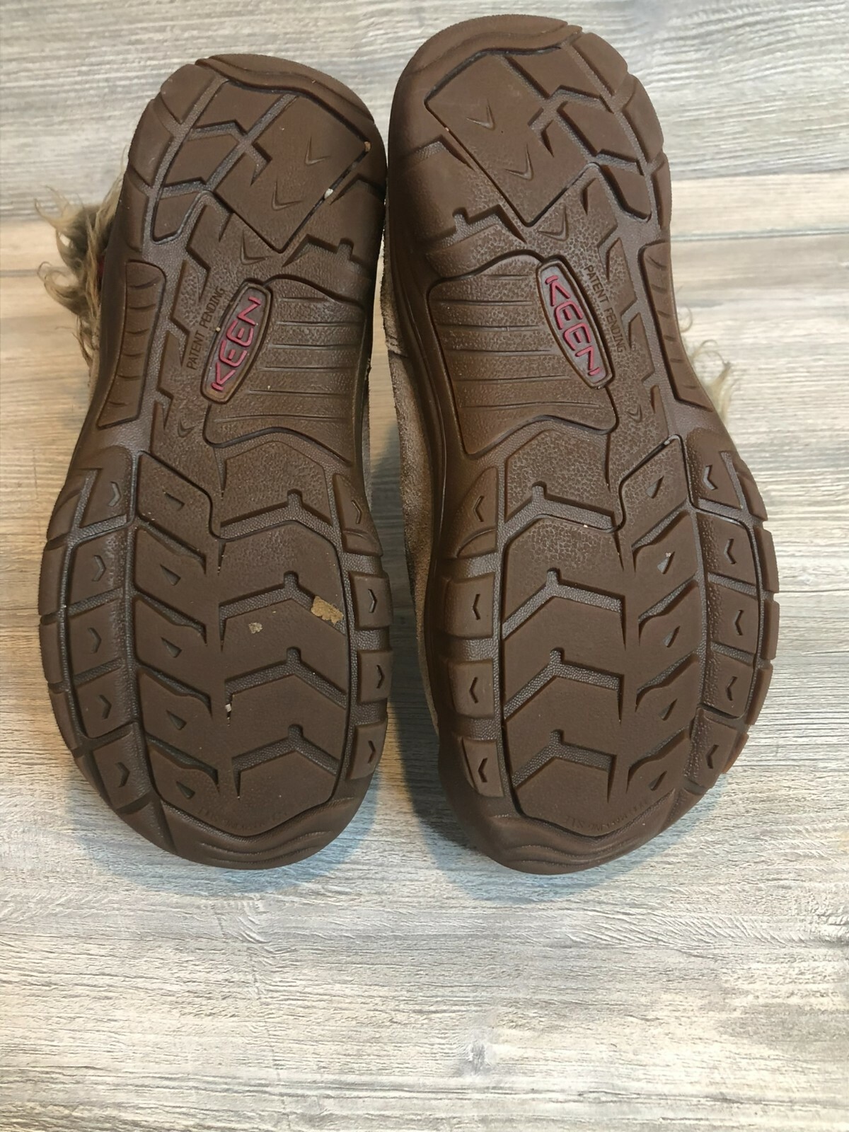 Stivali invernali alti Keen Wapato donna pelle scamosciata misura 6 bordo pelliccia sintetica