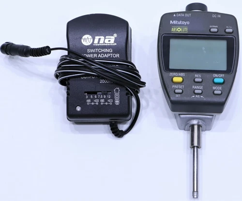MITUTOYO ABSOLUTE ID-F125E 543-552-1 DIGITAL INDICATOR W/ AC POWER ADAPTER