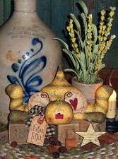 Primitive Bee Pollen Shelf Ornie Doll Paper Pattern 320